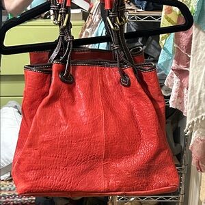 Italian Red Leather Bag